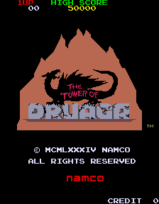 THE TOWER OF DRUAGA アーケードゲーム パンフレット チラシ Arcade Archives: The Tower of Druaga Box Shot for